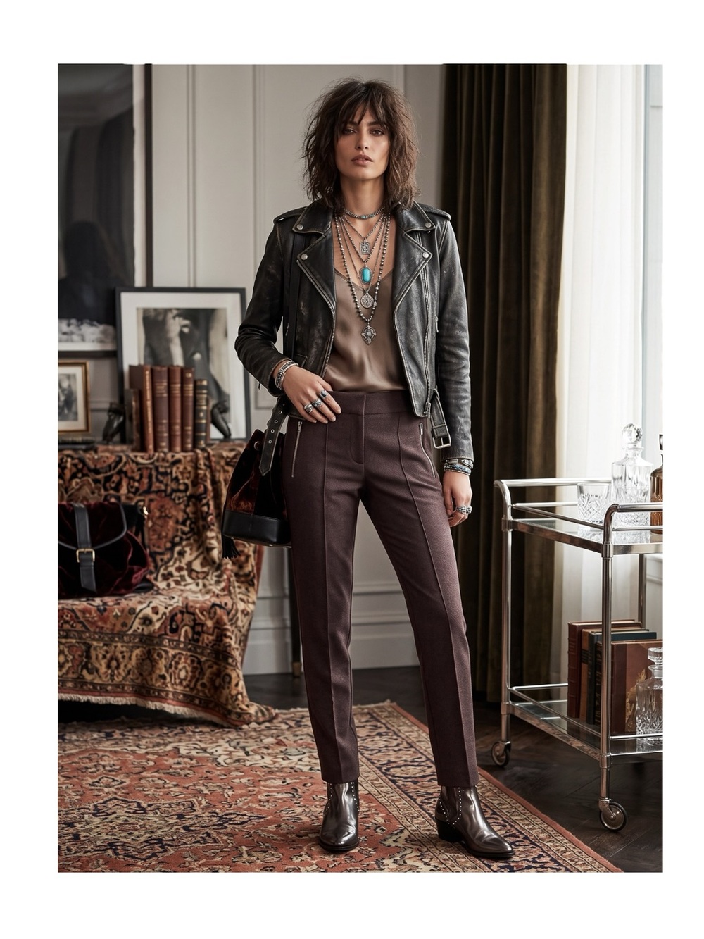 new Ann Taylor Loft ❤︎ Ponte Pant Skinny Stretch Pants ❤︎ Heather Burgundy ❤︎ 4